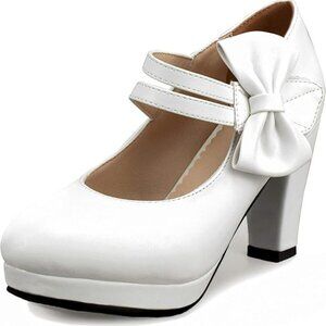 Mary Jane Heels with Bow